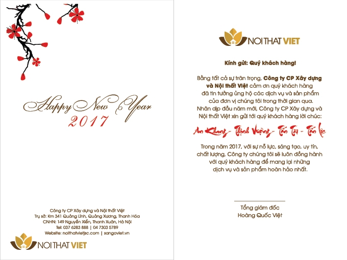thiệp chúc tết công ty nội thất việt